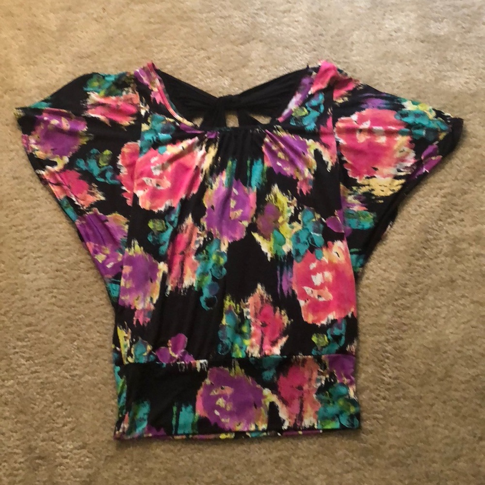 Flowy watercolor blouse